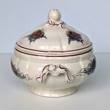 Earthenware tureen from sarreguemines obernai model illustrated by henri loux