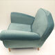 Armchair in velvet 1950s
