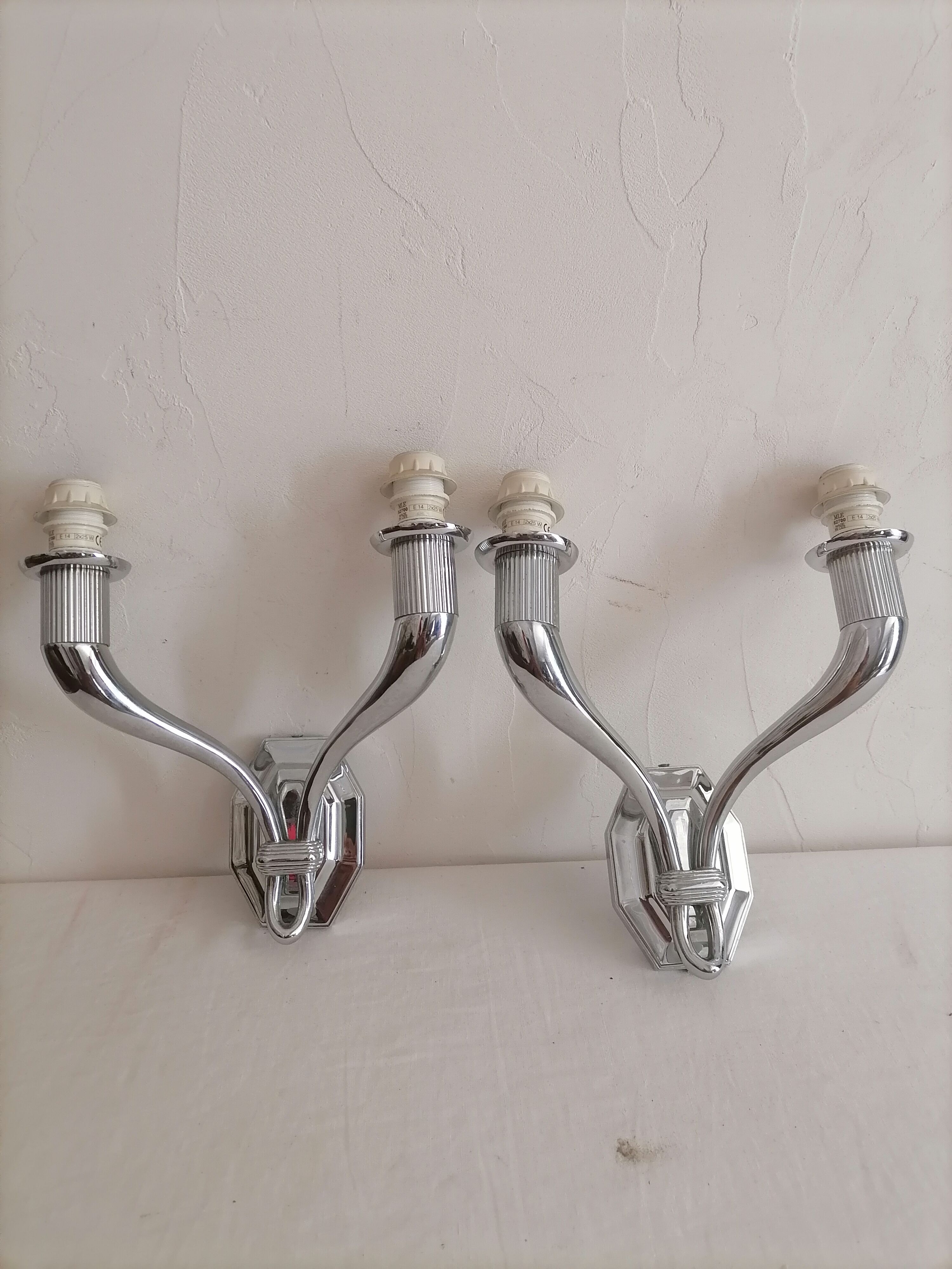 Pair of wall lamps from the 60s - 70s.