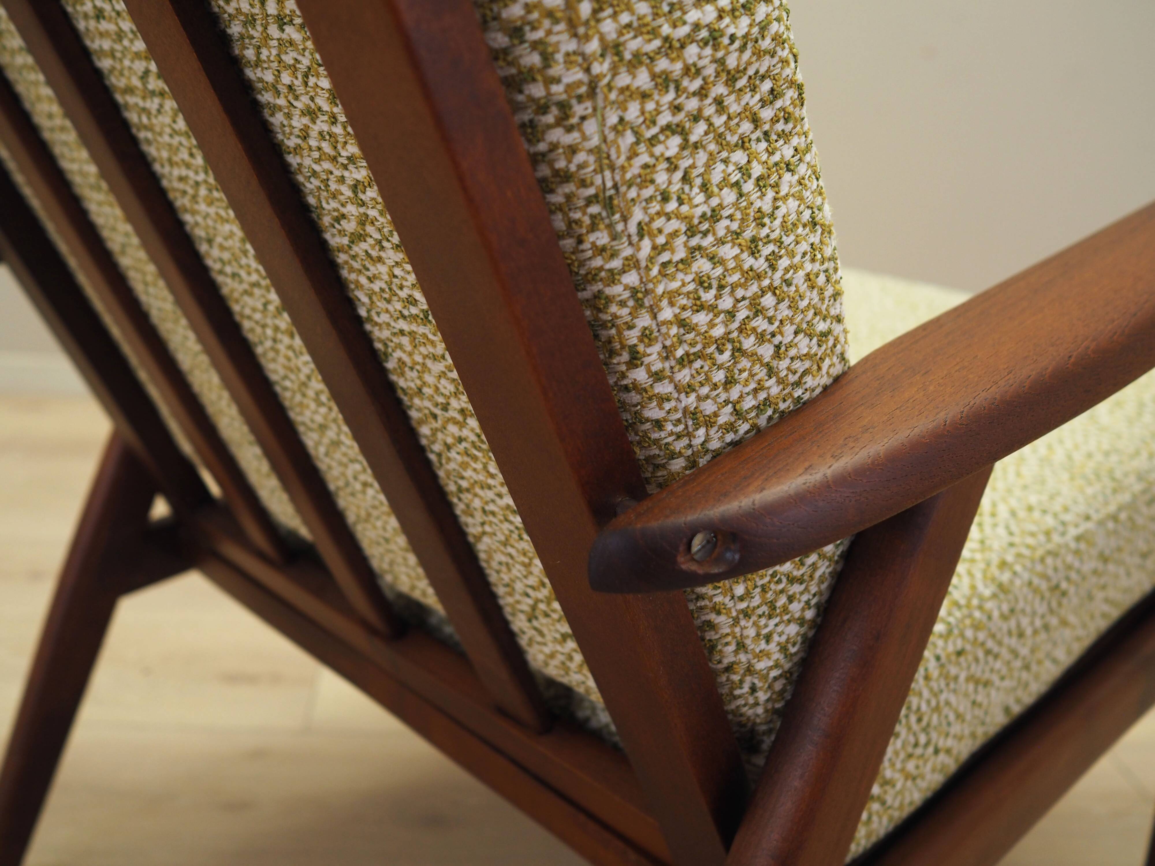 Fauteuil en teck, design danois, années 1970, production : Danemark