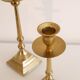 Set of vintage brass candle holders 1960
