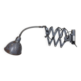 Grey Industrial Scissor Wall Lamp from Elektroinstala, 1960s