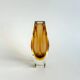 Faceted Murano Sommerso amber vase