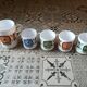Mobil mugs and vintage pitcher in arcopal