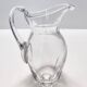 Vintage Transparent Crystal Pitcher Attr. to Baccarat