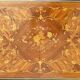 Game table Louis XV style, Napoleon III period (bronze fall and bronze belt, marqueteri