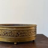 70s brass planter