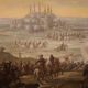 Great 18th-century Italian painting, battle between Christians and Ottomans