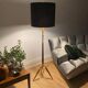Danish floor lamp in teak and brass by Fog & Mørup 1960s