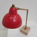 Vintage lamp in marble and brass
