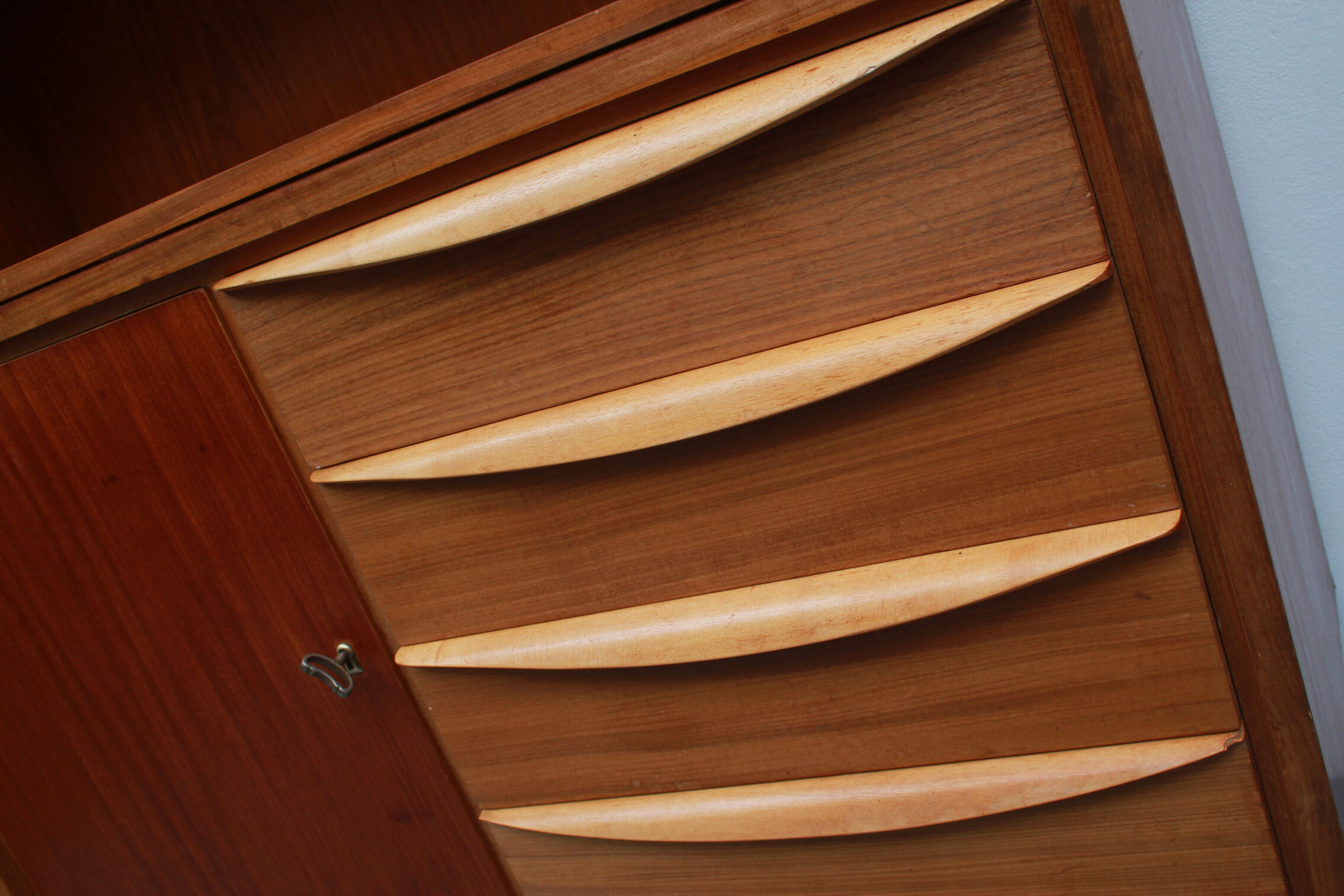 1950s sideboard shelf combination