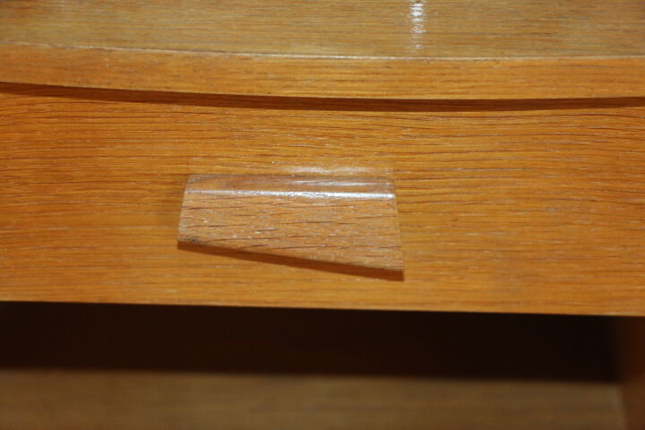 Light oak bedside a drawer 1960