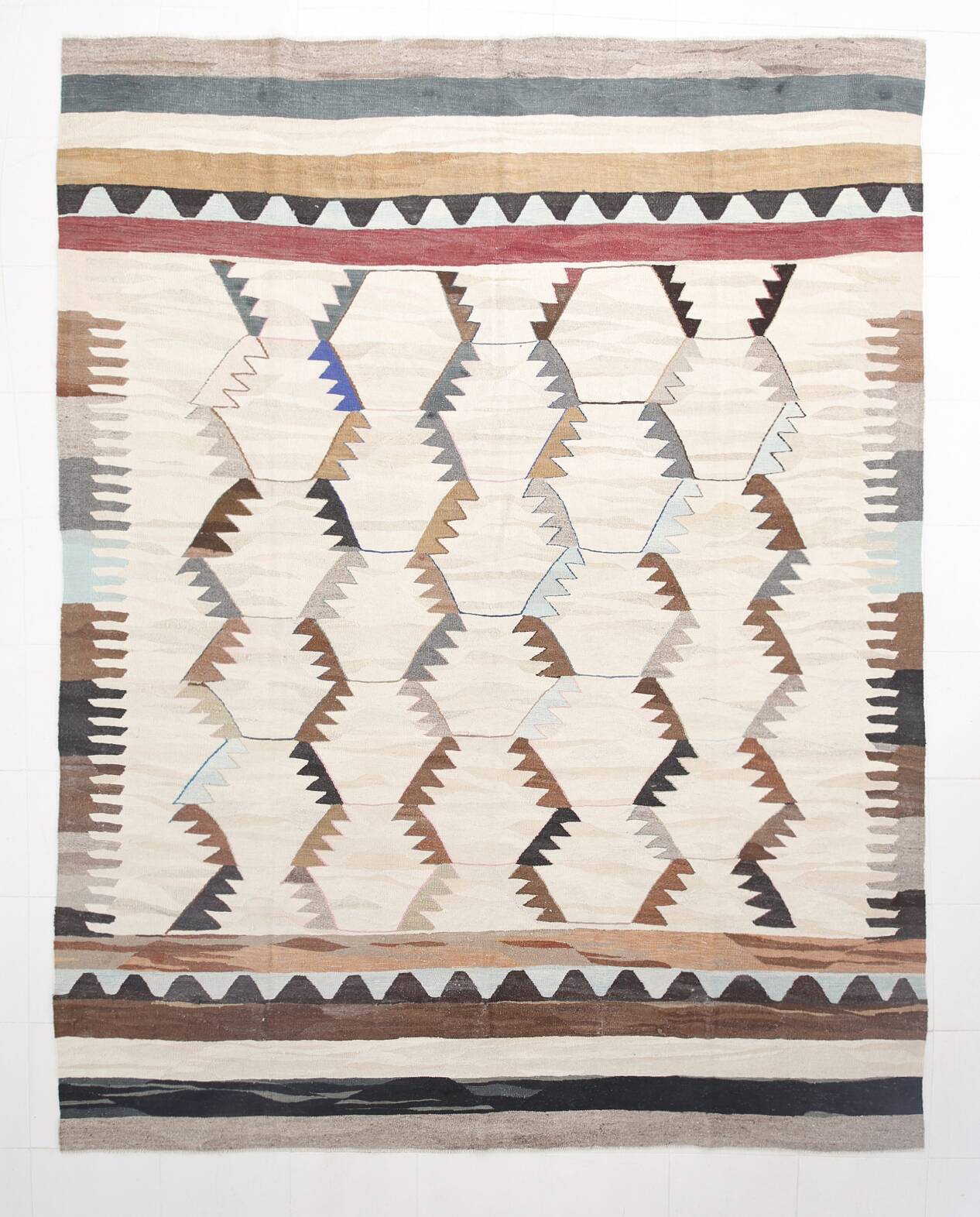 9x12 Rare Orientel Vintage Kilim Rug, 268x356Cm