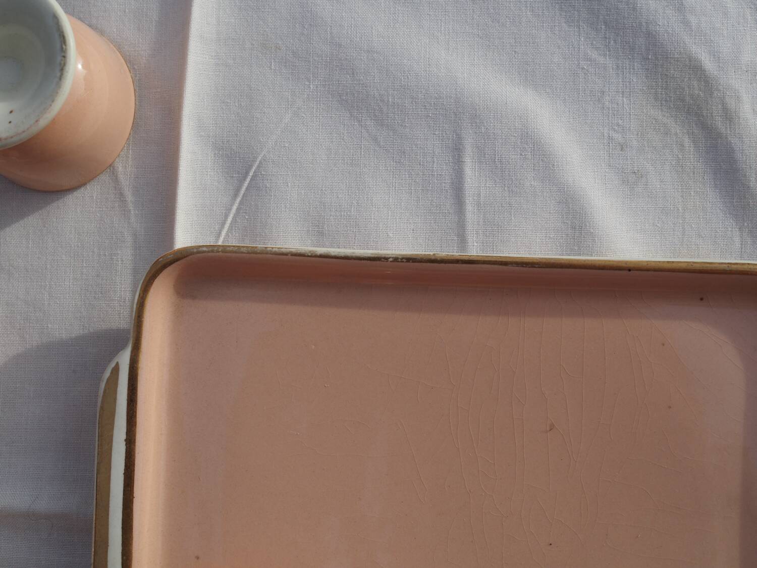 6 Egg cups on vintage Villeroy & Boch tray