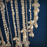 Balinese hanging lamp in curly shells
