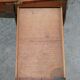 Antique hardwood military campaign desk with writing slope.