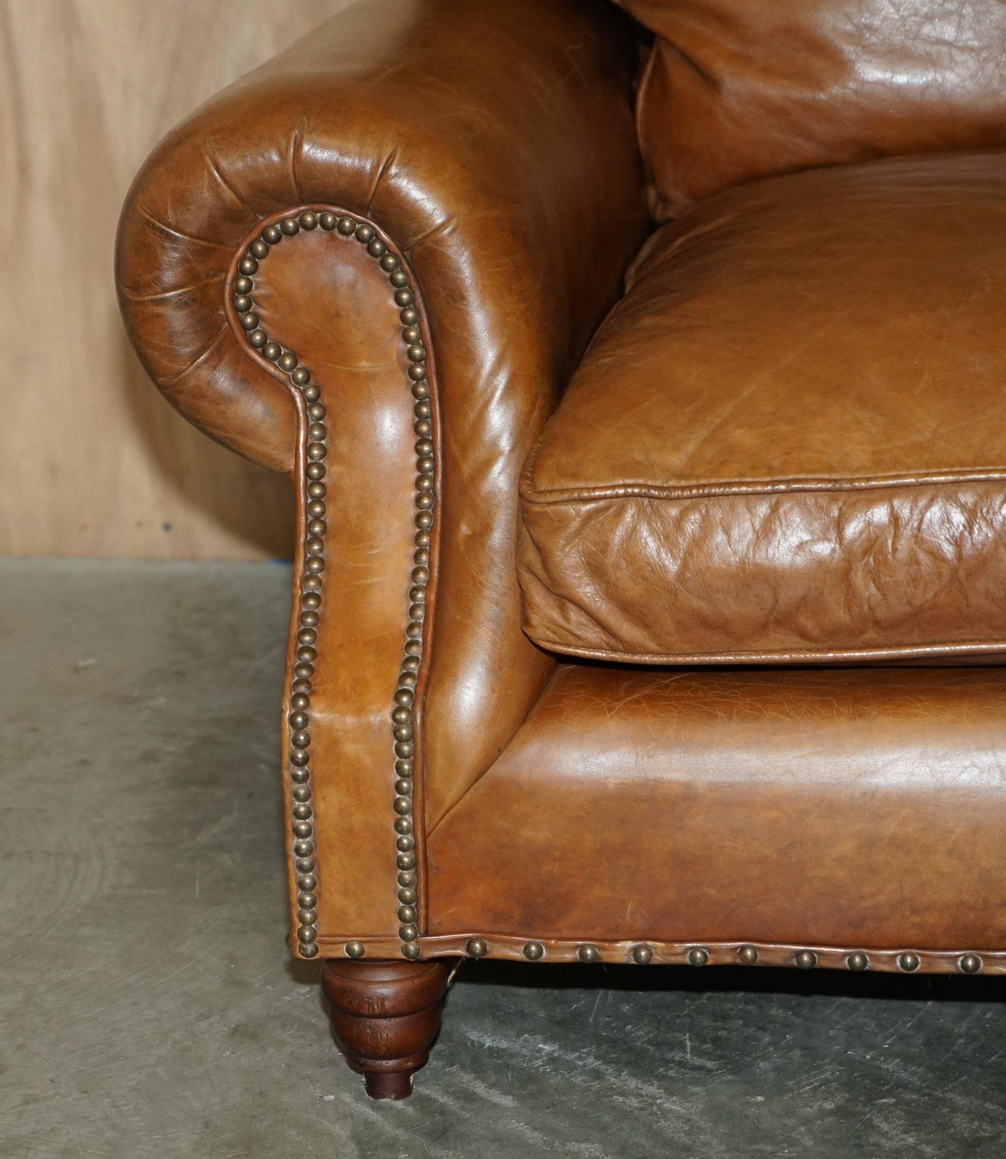 Balmoral Heritage Leather Sofa by Timothy Oulton