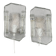 Wall lamps model "ice" marked nafa 484, nybro armaturfabrik, 1960s.
