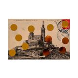 Marseille - Collage on postcard