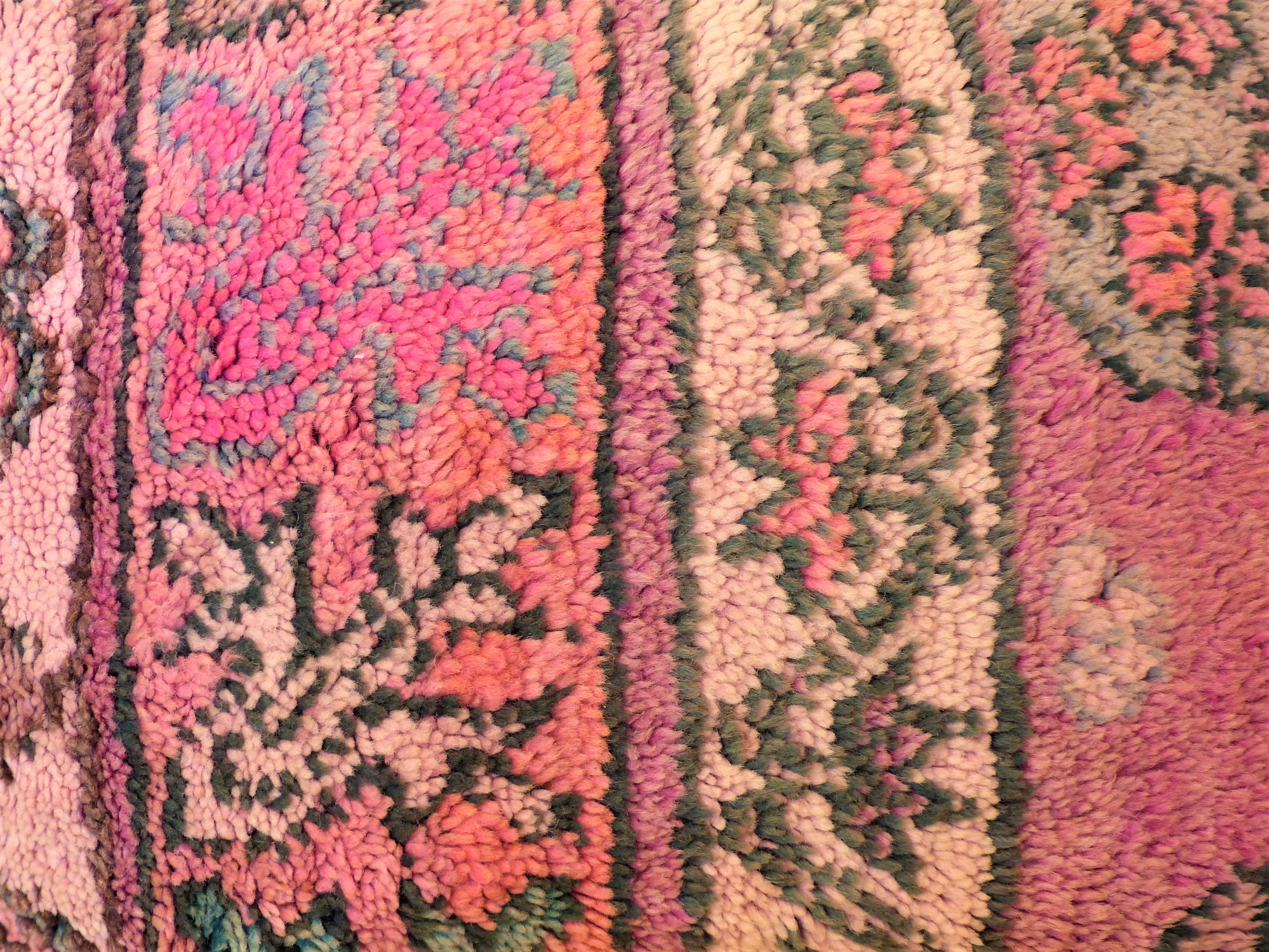 Coussin boujaad rose coussin berbère 60x45 cm