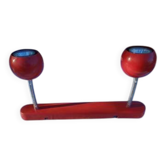 Suspension vintage métal rouge