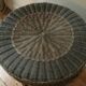 Side round table in rattan