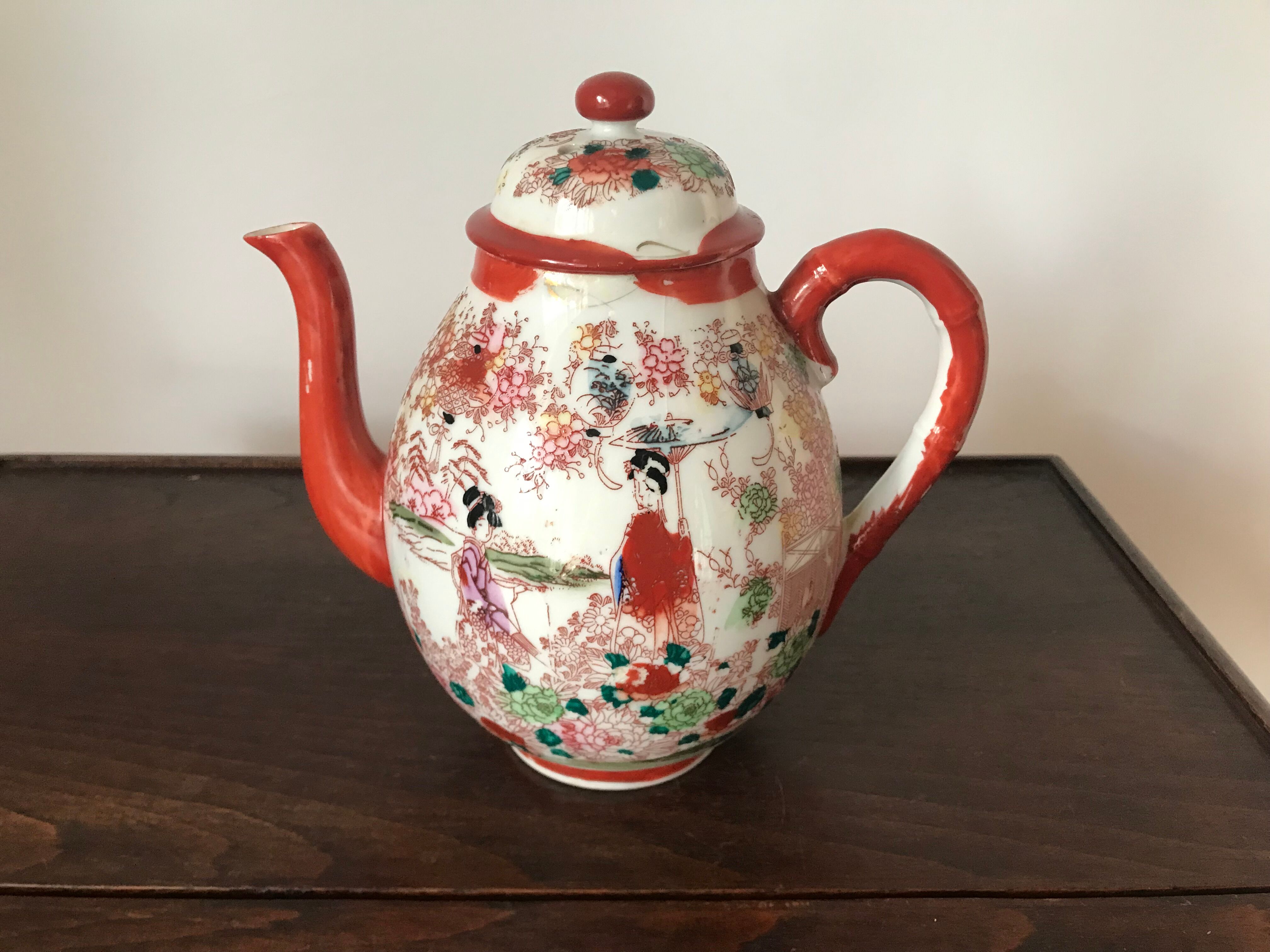 Ancient Japanese teapot