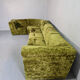 Canapé modulaire design vintage velours vert 'Groovy 70s'