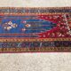 Tapis de prière turc vintage teinture végétale 170x100cm