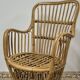 Fauteuil en Rotin Bambou vintage 1950s design -H85cm