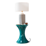 Ecru and black Hepburn sandstone lamp