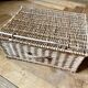 old wicker trunk