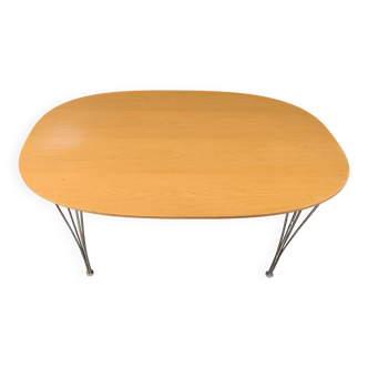 Superellipse Table by Bruno Mathsson and Piet Hein for Fritz Hansen