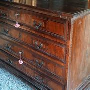 Antique inlaid commode - Italy, 17th century