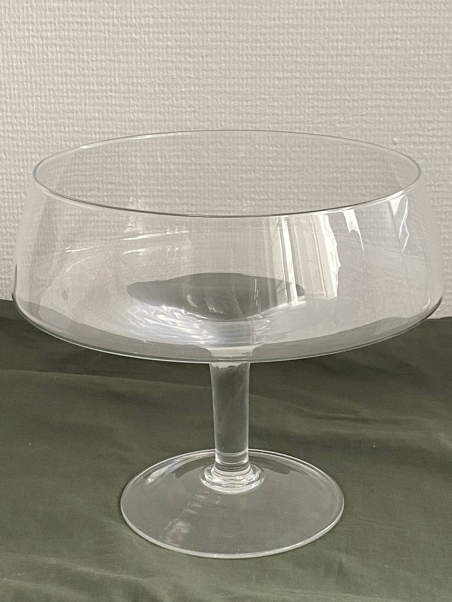 Grande coupe à fruit en verre