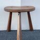 French brutalist tripod stool