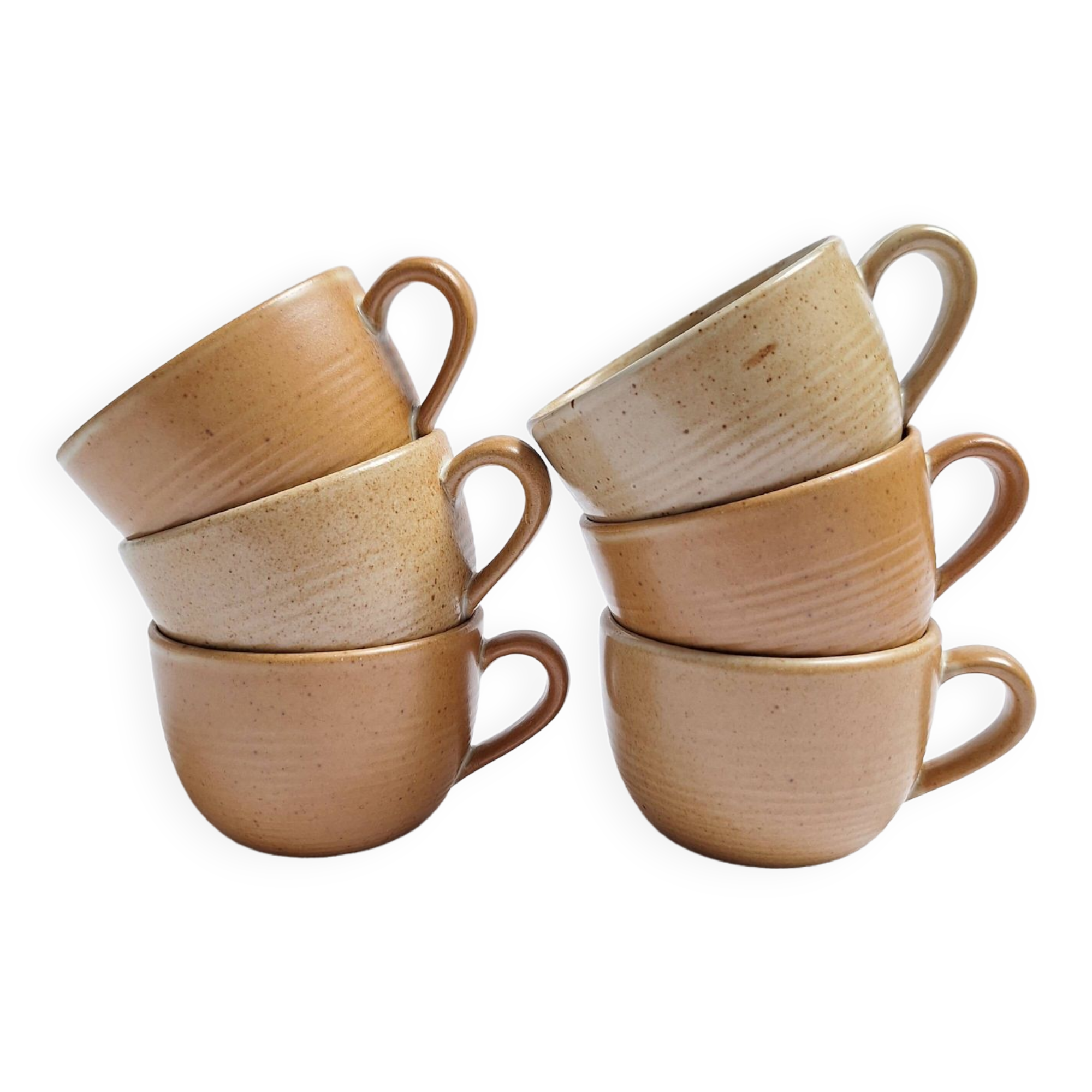 Vintage village stoneware mugs