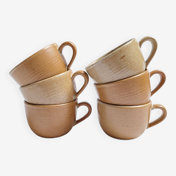 Vintage village stoneware mugs