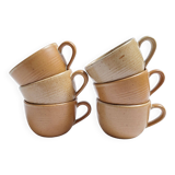 Vintage village stoneware mugs