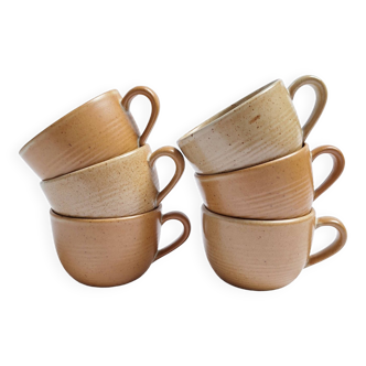 Vintage village stoneware mugs
