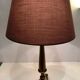 Fluted bronze foot lamp with lion's feet 50s