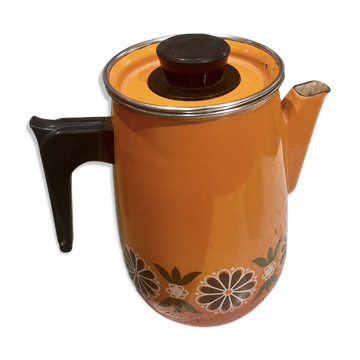 Cafetière vintage 60 en metal