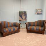 Pair of meridians in rosewood, Charles X period.