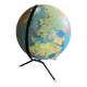 Mappemonde lampe, globe terrestre vintage