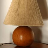 Wooden lamp with rope lampshade 400mm