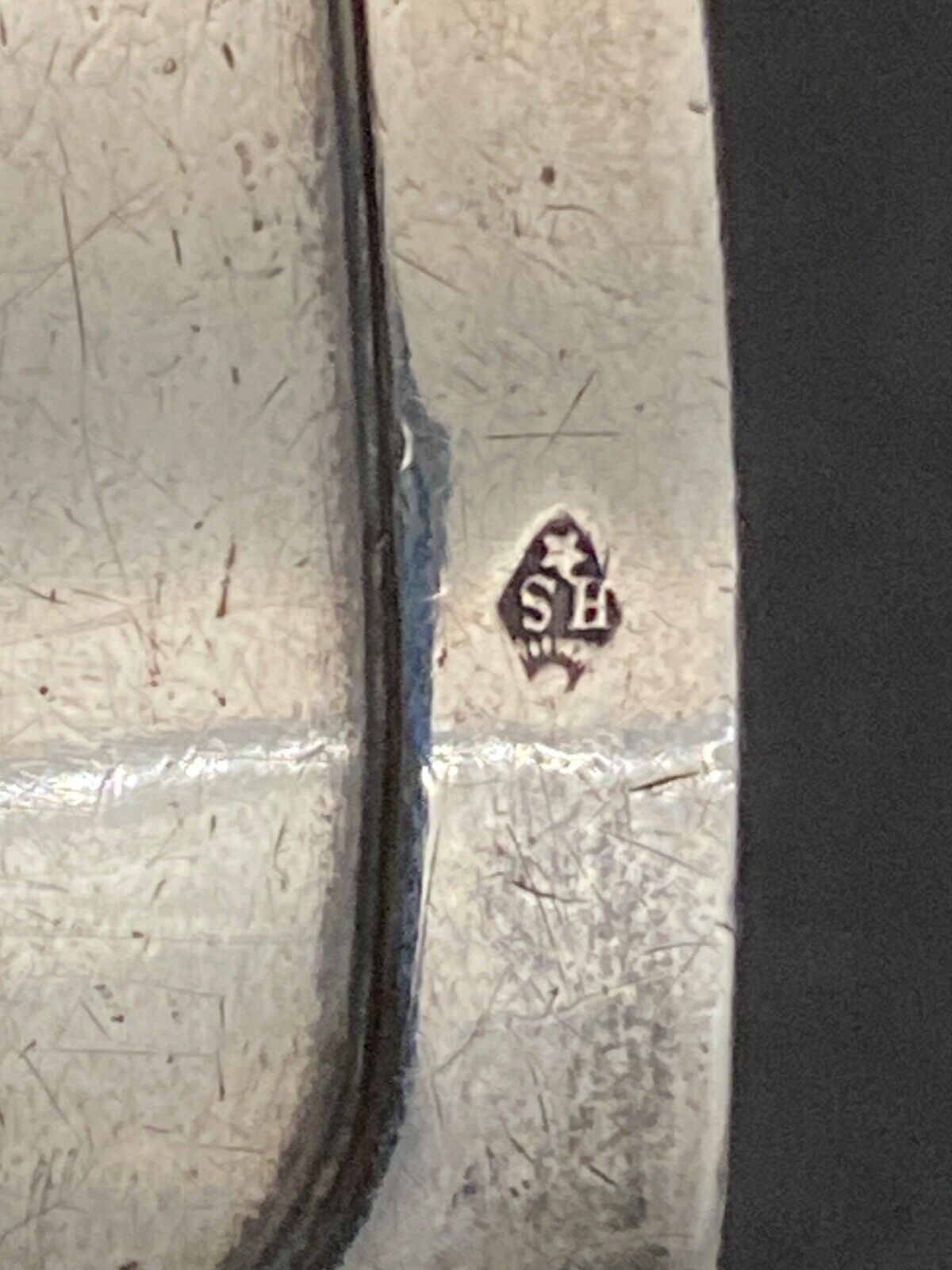 Solid silver towel ring punch minerva denise xxe