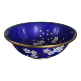 Cloisonné enamel cup with floral decoration