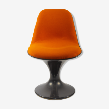 Chaise orbit orange et marron par Farner & Grunder pour Herman Miller