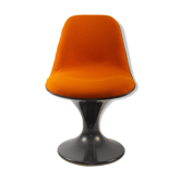 Chaise orbit orange et marron par Farner & Grunder pour Herman Miller