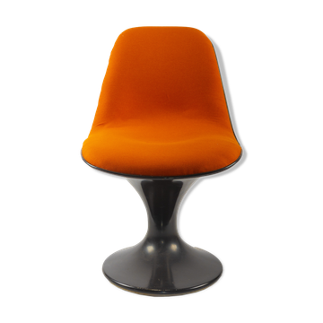 Chaise orbit orange et marron par Farner & Grunder pour Herman Miller
